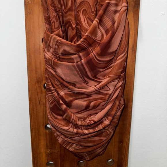 House of CB Clementine Swirl Print Cutout Mini Dress - Picture 8 of 15